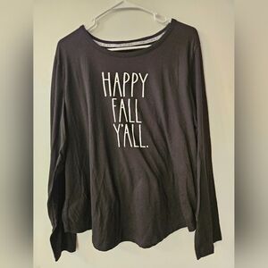 Rae Dunn 'Happy Fall Y'all' Long Sleeve Shirt
